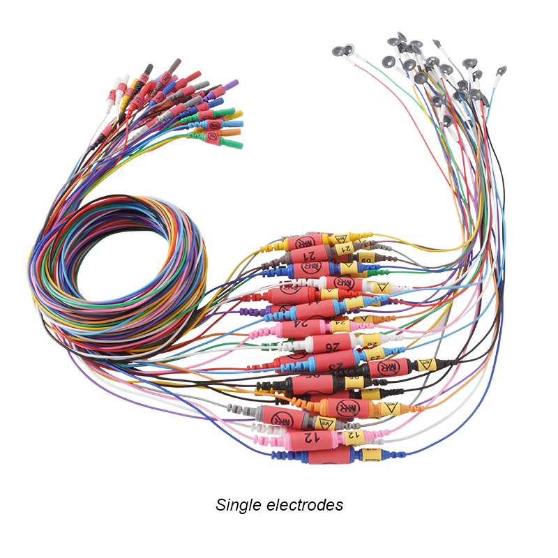 Pack of single MR Conditional / CT-compatible EEG electrodes.